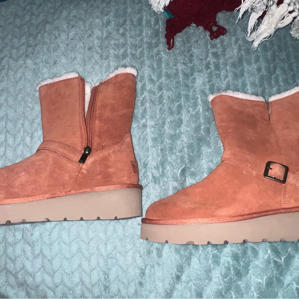 Koolaburra Chestnut Winter Boots with Buckle
